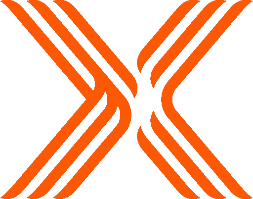 The Ralgex "X" glyph in orange.